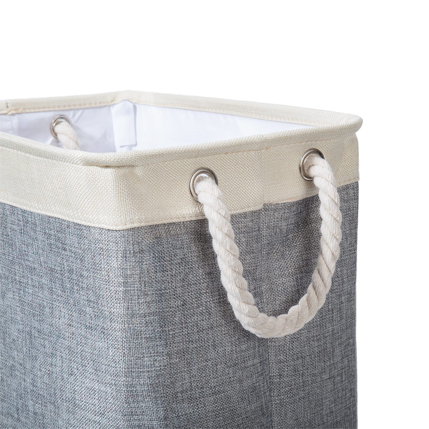 Diablement Fort Laundry Basket Square Laundry Baskets Foldable Fabric Laundry Basket Dirty Clothes Basket Storage Bucket