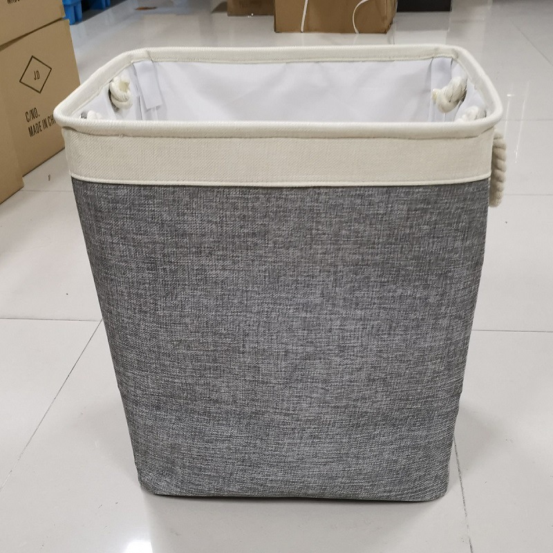 Diablement Fort Laundry Basket Square Laundry Baskets Foldable Fabric Laundry Basket Dirty Clothes Basket Storage Bucket