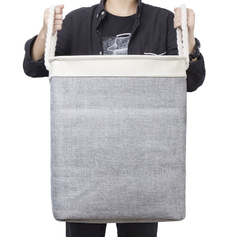 Diablement Fort Laundry Basket Square Laundry Baskets Foldable Fabric Laundry Basket Dirty Clothes Basket Storage Bucket