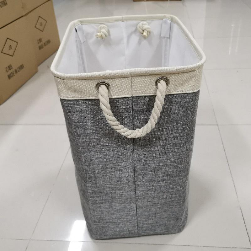 Diablement Fort Laundry Basket Square Laundry Baskets Foldable Fabric Laundry Basket Dirty Clothes Basket Storage Bucket