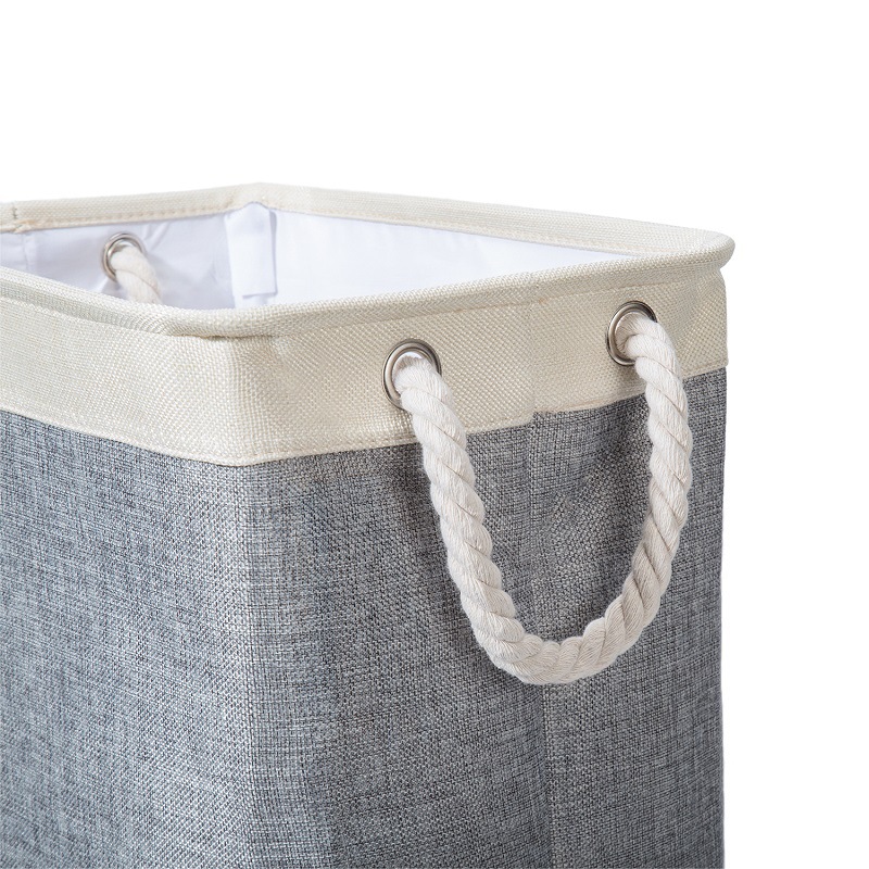 Diablement Fort Laundry Basket Square Laundry Baskets Foldable Fabric Laundry Basket Dirty Clothes Basket Storage Bucket