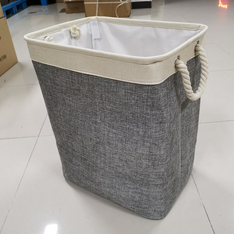 Diablement Fort Laundry Basket Square Laundry Baskets Foldable Fabric Laundry Basket Dirty Clothes Basket Storage Bucket