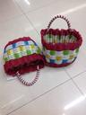 Hand-woven PP pipe garden crafts woven baskets of woven baskets storage baskets handmade