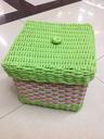 Three square PP pipe plastic pipe by hand woven baskets storage baskets handmade