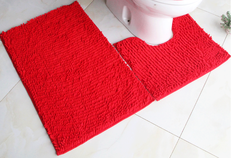 Cross-Border Bathroom Set Chenille Three-Piece Set Toilet Floor Mat Carpet Absorbent PVC Non-Slip Mat Cross-Border Bathroom Set Chenille Three-Piece Set Toilet Floor Mat Carpet Absorbent PVC Non-Slip Mat