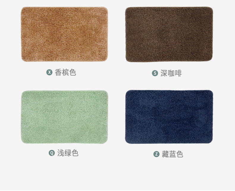 Cake Velvet Solid Color Floor Mat Carpet Bathroom Toilet Doormat Water-Absorbing Non-Slip Mat Bedroom Foot Mat Generation Cross-Border Cake Velvet Solid Color Floor Mat Carpet Bathroom Toilet Doormat Water-Absorbing Non-Slip Mat Bedroom Foot Mat Generation Cross-Border