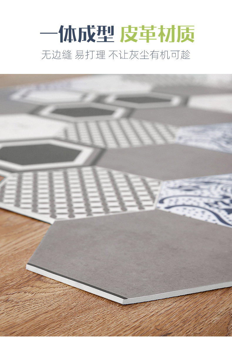 Factory Direct Sales PVC Printed Mat Bedroom Entrance Non-Slip Floor Mat Cutting Easy Cleaning Carpet Mat Wholesale
