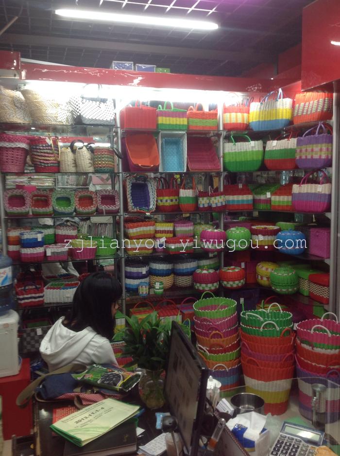 Hand-made PP pipes handmade storage baskets woven basket laundry woven basket drum Queen Hand-made PP pipes handmade storage baskets woven basket laundry woven basket drum Queen