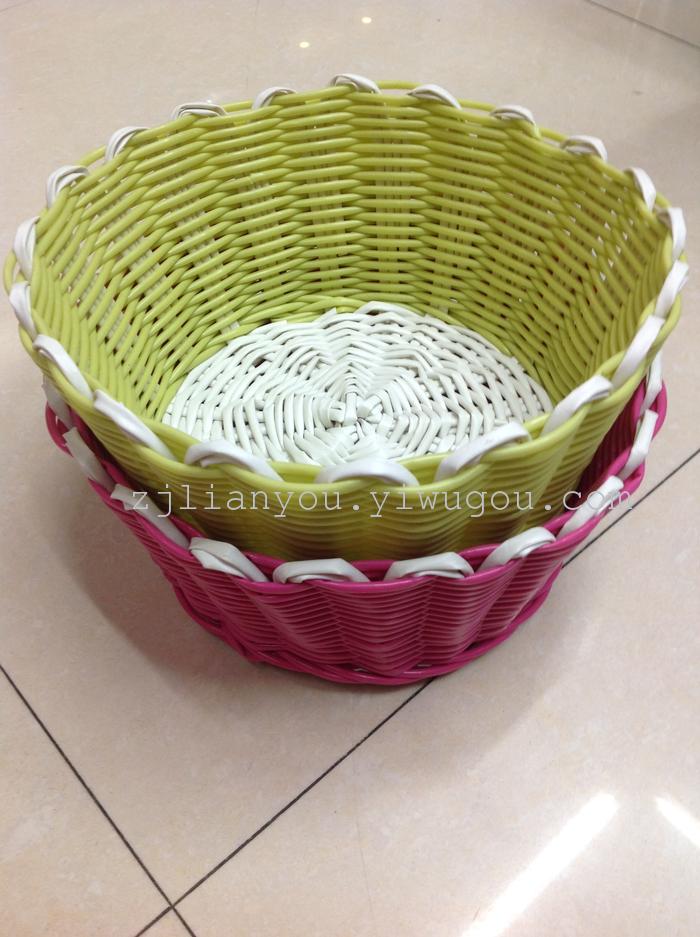 Hand-made PP pipes handmade storage baskets woven basket laundry woven basket drum Queen Hand-made PP pipes handmade storage baskets woven basket laundry woven basket drum Queen
