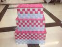 Hand-woven silk sets of three hand-woven storage baskets of hand-made debris basket storage box