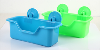 Ultra high vacuum strong suction cup storage baskets bathroom racks of plastic debris boxes RS-5550