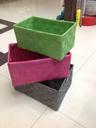Hand-woven PP three iron pipe plastic woven baskets storage baskets woven baskets handmade