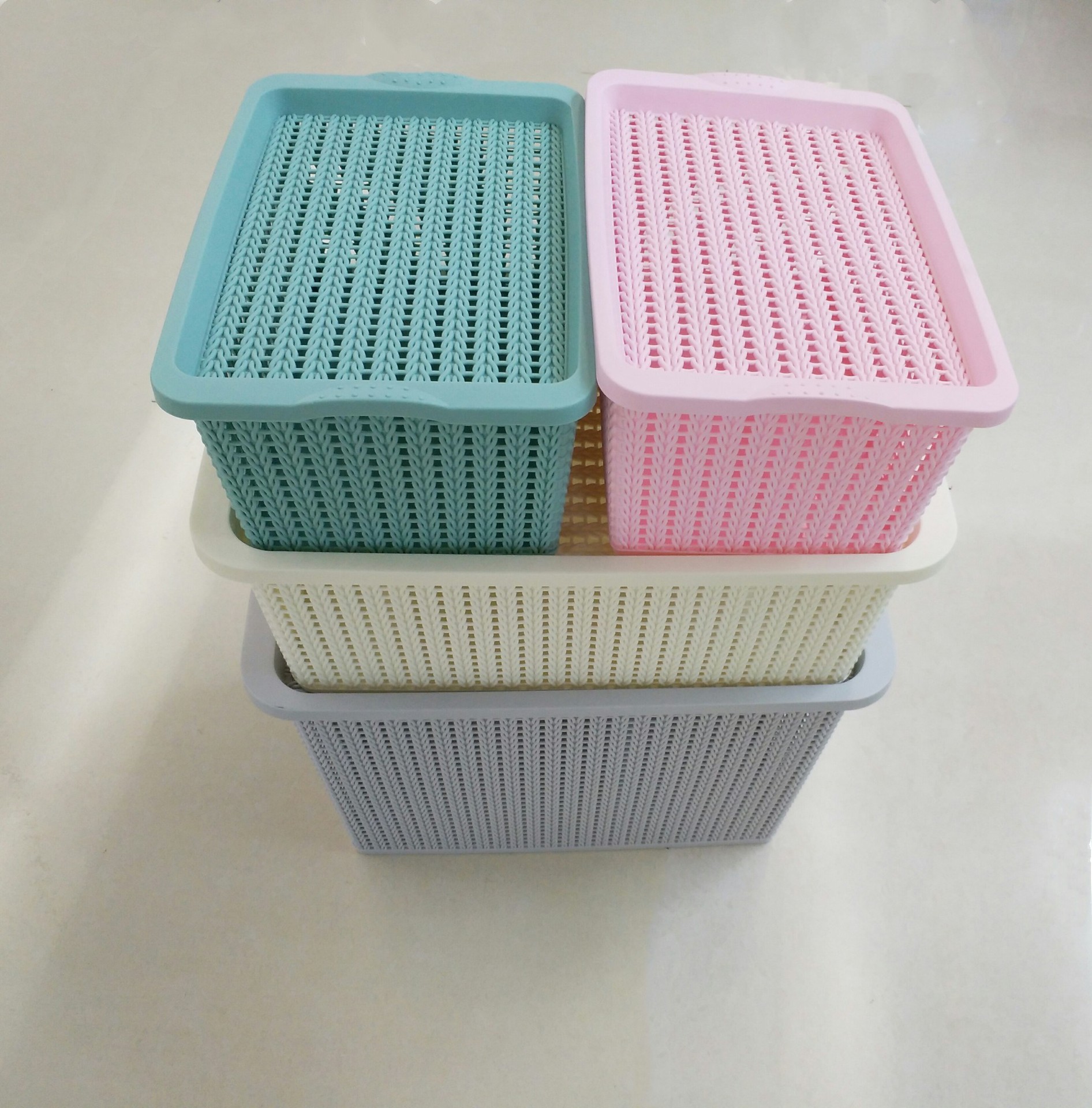 The new shelves multi-functional creative rectangular rattan plastic storage baskets organize baskets The new shelves multi-functional creative rectangular rattan plastic storage baskets organize baskets
