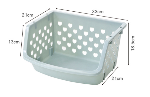 Multi-purpose Stackable PP Plastic Storage Baskets Bins for Vegetables Fruits Snacks Bottles Toys Toiletries Multi-purpose Stackable PP Plastic Storage Baskets Bins for Vegetables Fruits Snacks Bottles Toys Toiletries