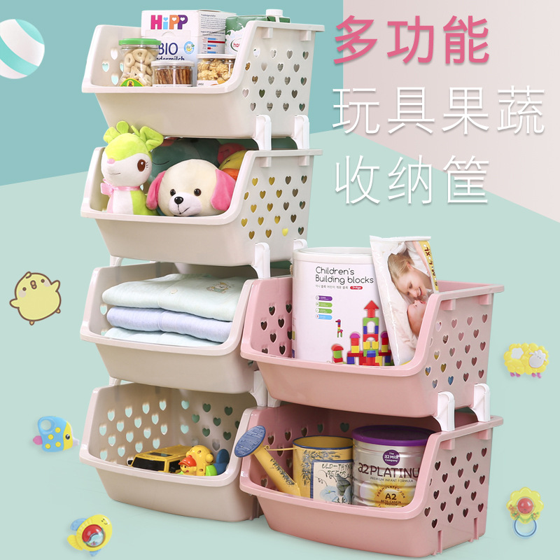 Multi-purpose Stackable PP Plastic Storage Baskets Bins for Vegetables Fruits Snacks Bottles Toys Toiletries Multi-purpose Stackable PP Plastic Storage Baskets Bins for Vegetables Fruits Snacks Bottles Toys Toiletries