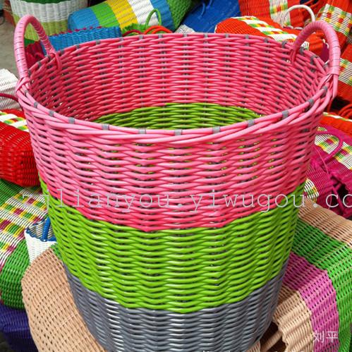 Thick pipes handmade storage baskets Korean hand-woven baskets of the new foreign trade debris debris basket basket Thick pipes handmade storage baskets Korean hand-woven baskets of the new foreign trade debris debris basket basket