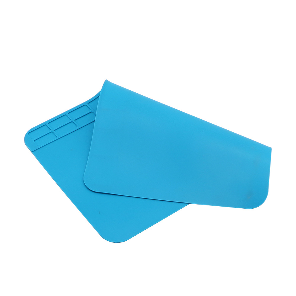 Workbench Repair Heat Proof Mat Silicone High Temperature Resistant Table Mat Electric Soldering Iron Repair Tool Pad