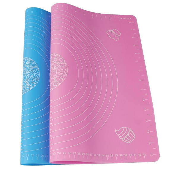 Bollah knepad with graduated Silicone cutting board non-slip baking tool high temperature resistant oven pad