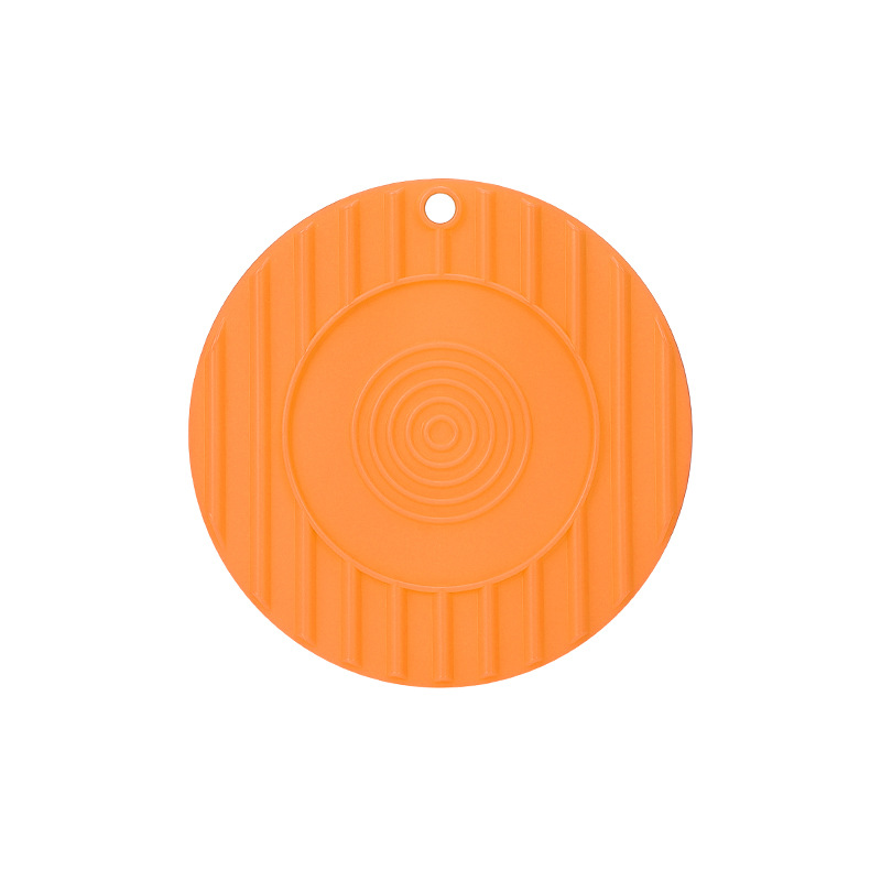 KM1201. Round silicone heat insulation pad table mat creative heat insulation pad heat insulation and anti-ironing pad pan pad