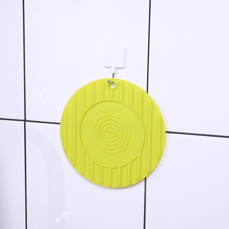 KM1201. Round silicone heat insulation pad table mat creative heat insulation pad heat insulation and anti-ironing pad pan pad
