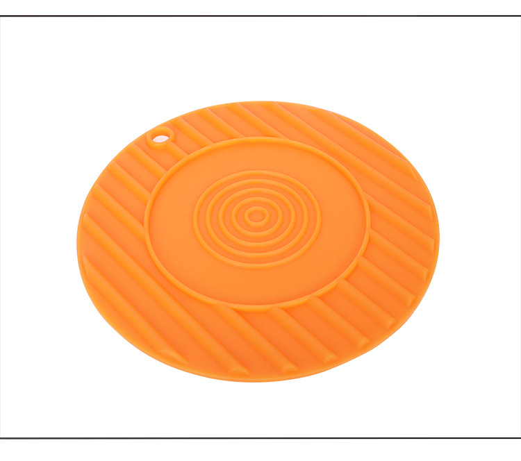 KM1201. Round silicone heat insulation pad table mat creative heat insulation pad heat insulation and anti-ironing pad pan pad