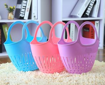 Hollow plastic shopping basket fruit baskets popular bath baskets storage baskets