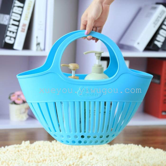 Hollow plastic shopping basket fruit baskets popular bath baskets storage baskets