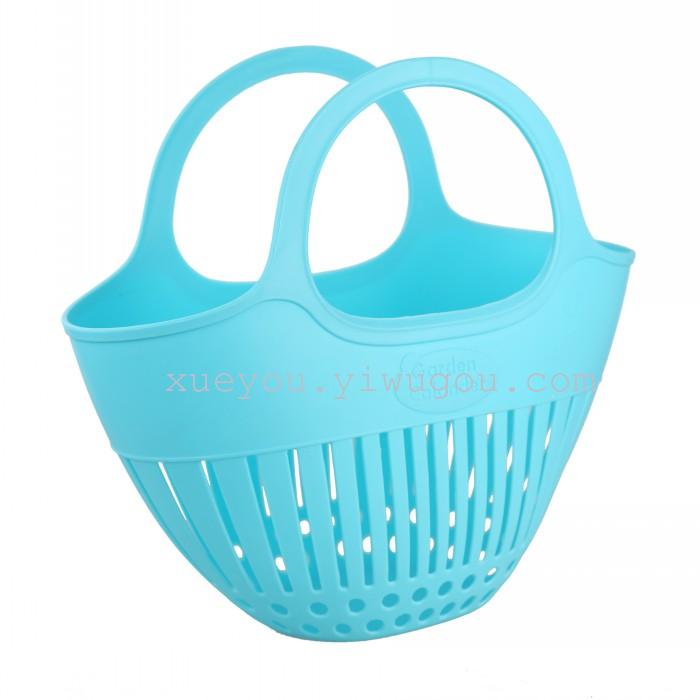 Hollow plastic shopping basket fruit baskets popular bath baskets storage baskets