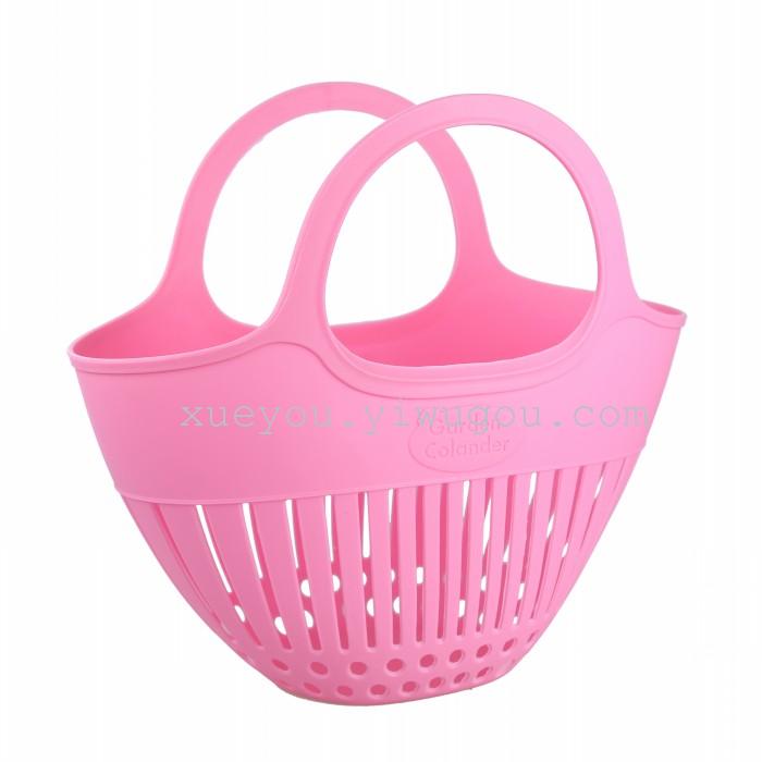 Hollow plastic shopping basket fruit baskets popular bath baskets storage baskets