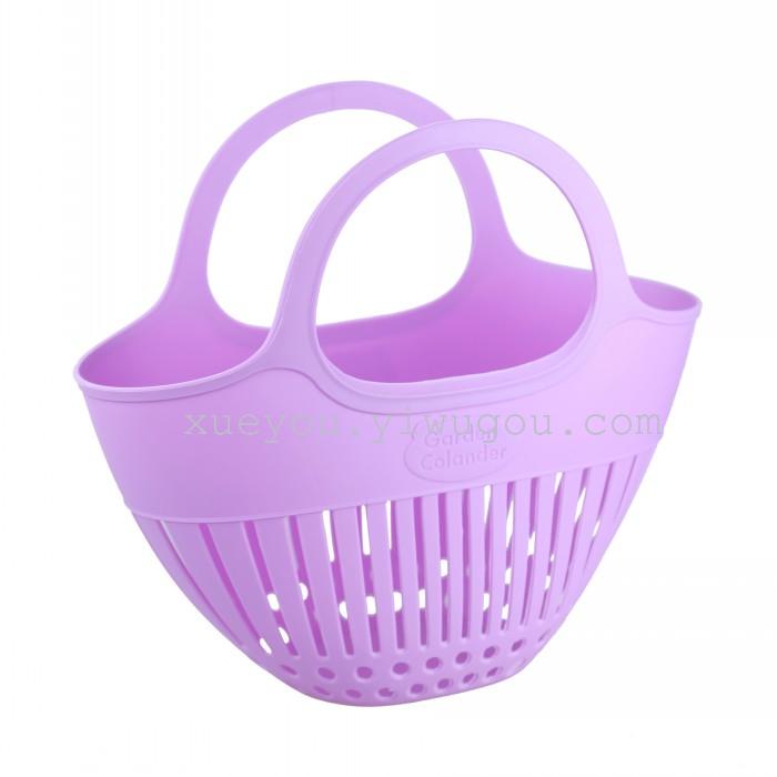 Hollow plastic shopping basket fruit baskets popular bath baskets storage baskets
