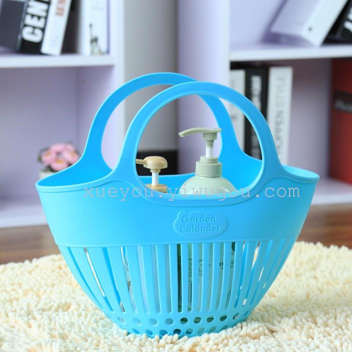 Hollow plastic shopping basket fruit baskets popular bath baskets storage baskets