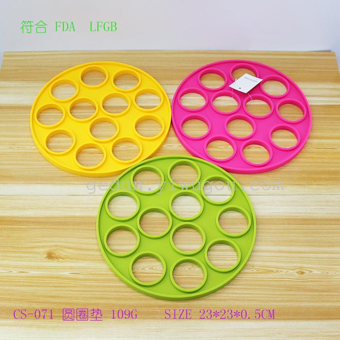 Explosion, thickened 85g waterproof table mat silicone honeycomb heat insulation pad