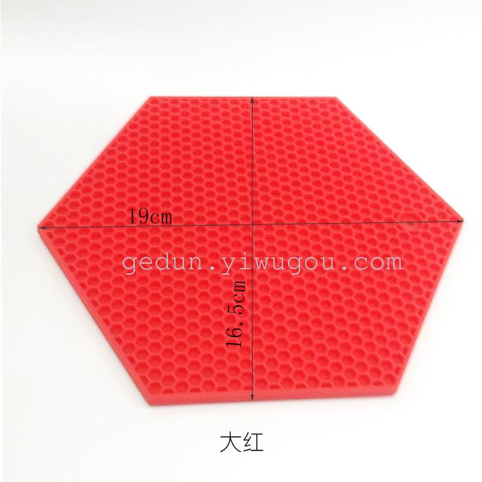 Explosion, thickened 85g waterproof table mat silicone honeycomb heat insulation pad