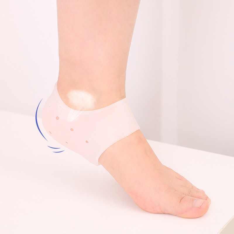 Foot Protection Heel Socks Protective Cover Foot Protector Silicone Heel Cushion Pad Heel Anti-Chapping Invisible Inner Heightening Shoe Pad
