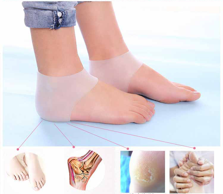 Foot Protection Heel Socks Protective Cover Foot Protector Silicone Heel Cushion Pad Heel Anti-Chapping Invisible Inner Heightening Shoe Pad Foot Protection Heel Socks Protective Cover Foot Protector Silicone Heel Cushion Pad Heel Anti-Chapping Invisible Inner Heightening Shoe Pad
