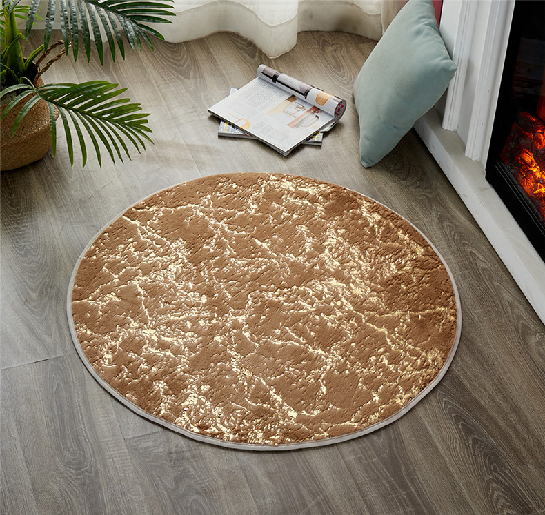 Round Imitation Rabbit Fur Bronzing Carpet Bathroom Non-Slip Floor Mat Living Room Bedroom Game Mat Child Play Mat Carpet Round Imitation Rabbit Fur Bronzing Carpet Bathroom Non-Slip Floor Mat Living Room Bedroom Game Mat Child Play Mat Carpet