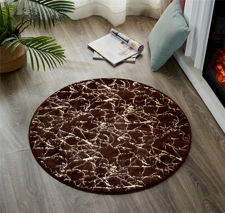 Round Imitation Rabbit Fur Bronzing Carpet Bathroom Non-Slip Floor Mat Living Room Bedroom Game Mat Child Play Mat Carpet Round Imitation Rabbit Fur Bronzing Carpet Bathroom Non-Slip Floor Mat Living Room Bedroom Game Mat Child Play Mat Carpet