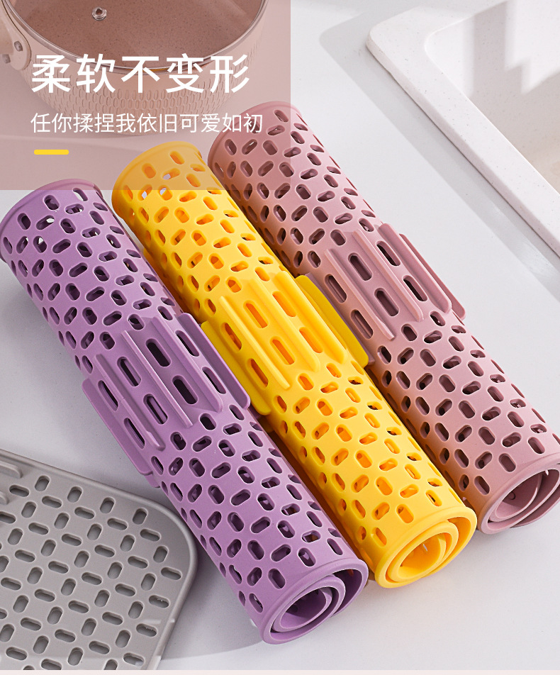 Large Card Position Silicone Multi-Purpose Water Draining Pad Kitchen Sink Protective Anti-Scratches Pad Sundries Filter Screen Non-Slip Insulation Mat Large Card Position Silicone Multi-Purpose Water Draining Pad Kitchen Sink Protective Anti-Scratches Pad Sundries Filter Screen Non-Slip Insulation Mat