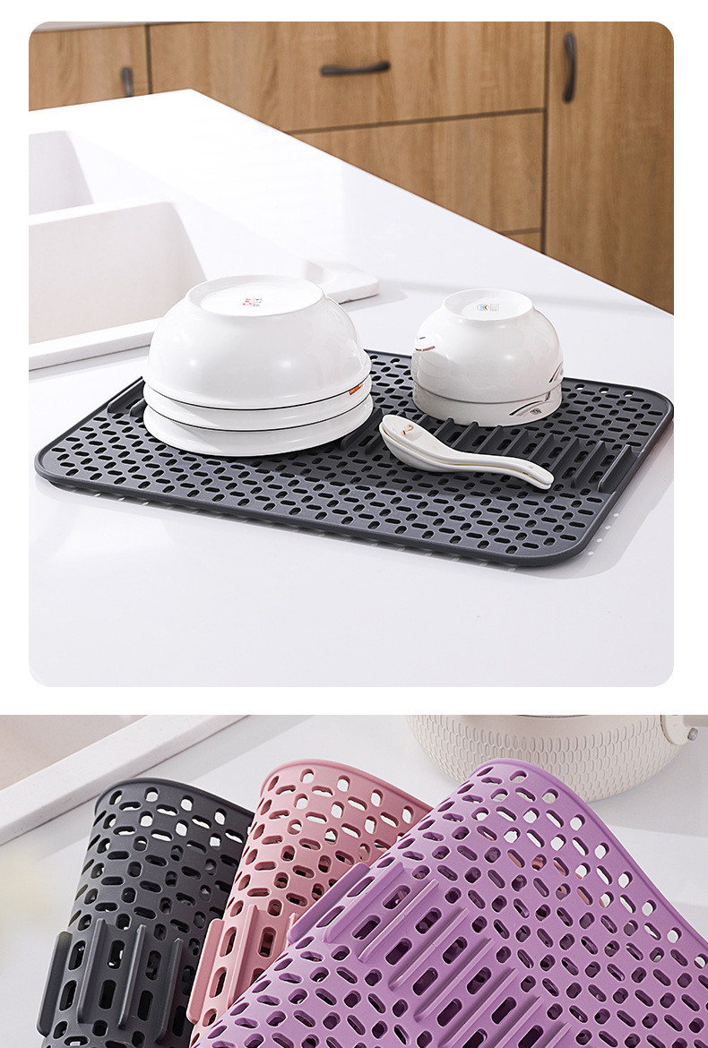 Large Card Position Silicone Multi-Purpose Water Draining Pad Kitchen Sink Protective Anti-Scratches Pad Sundries Filter Screen Non-Slip Insulation Mat Large Card Position Silicone Multi-Purpose Water Draining Pad Kitchen Sink Protective Anti-Scratches Pad Sundries Filter Screen Non-Slip Insulation Mat