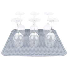 Factory Spot Wave-Shaped Hot 40*30 Large Silicone Draining Pad Multi-Functional Anti-Scald Thermal Pad Placemat Factory Spot Wave-Shaped Hot 40*30 Large Silicone Draining Pad Multi-Functional Anti-Scald Thermal Pad Placemat