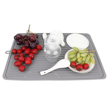 Factory Spot Wave-Shaped Hot 40*30 Large Silicone Draining Pad Multi-Functional Anti-Scald Thermal Pad Placemat Factory Spot Wave-Shaped Hot 40*30 Large Silicone Draining Pad Multi-Functional Anti-Scald Thermal Pad Placemat