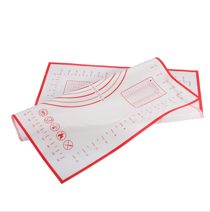 High Temperature Resistant 40 * 50cm Glass Fiber Dough Kneading Silicone Surface Pad High Temperature Resistant 40 * 50cm Glass Fiber Dough Kneading Silicone Surface Pad