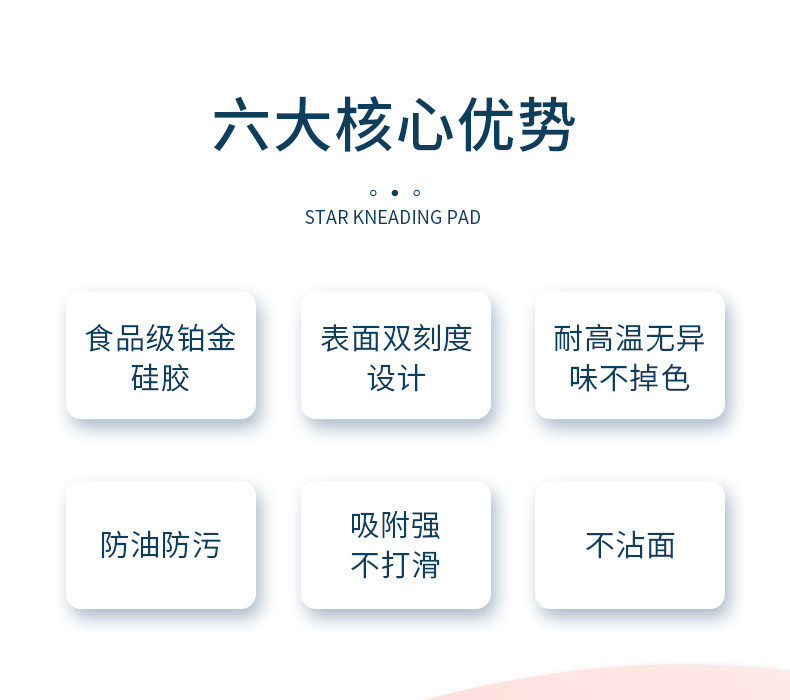 Starry Sky Silicone Dough Kneading Thickened Food Grade High Temperature Resistant Silicone Pad Household Kitchen Baking Flour Mat
