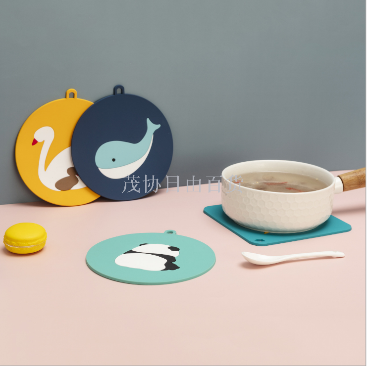 Silicone heat insulation pad meal heat resistant table mat anti-hot pot pad creative home cute bowl pad