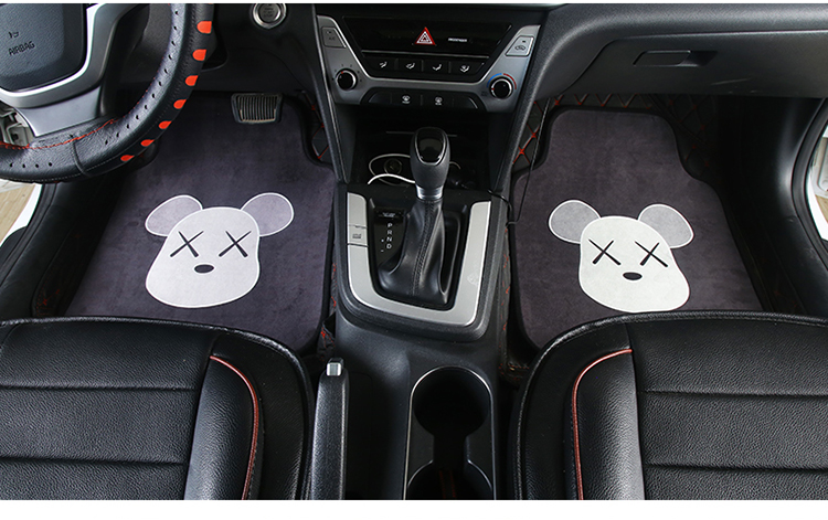 Car Foot Mat Universal Easy to Clean Single Piece Cute Cartoon Carpet Suede Environmentally Friendly Odorless Car Floor Mat Car Foot Mat Universal Easy to Clean Single Piece Cute Cartoon Carpet Suede Environmentally Friendly Odorless Car Floor Mat