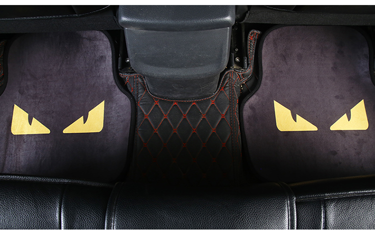 Car Foot Mat Universal Easy to Clean Single Piece Cute Cartoon Carpet Suede Environmentally Friendly Odorless Car Floor Mat Car Foot Mat Universal Easy to Clean Single Piece Cute Cartoon Carpet Suede Environmentally Friendly Odorless Car Floor Mat