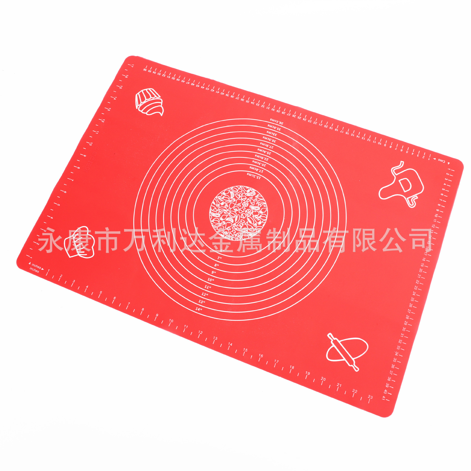 Kitchen Baking Dough Kneading Non-Slip High Temperature Resistant with Scale Dough Rolling Pad Silicone Dough Kneading Stall Direct Supply