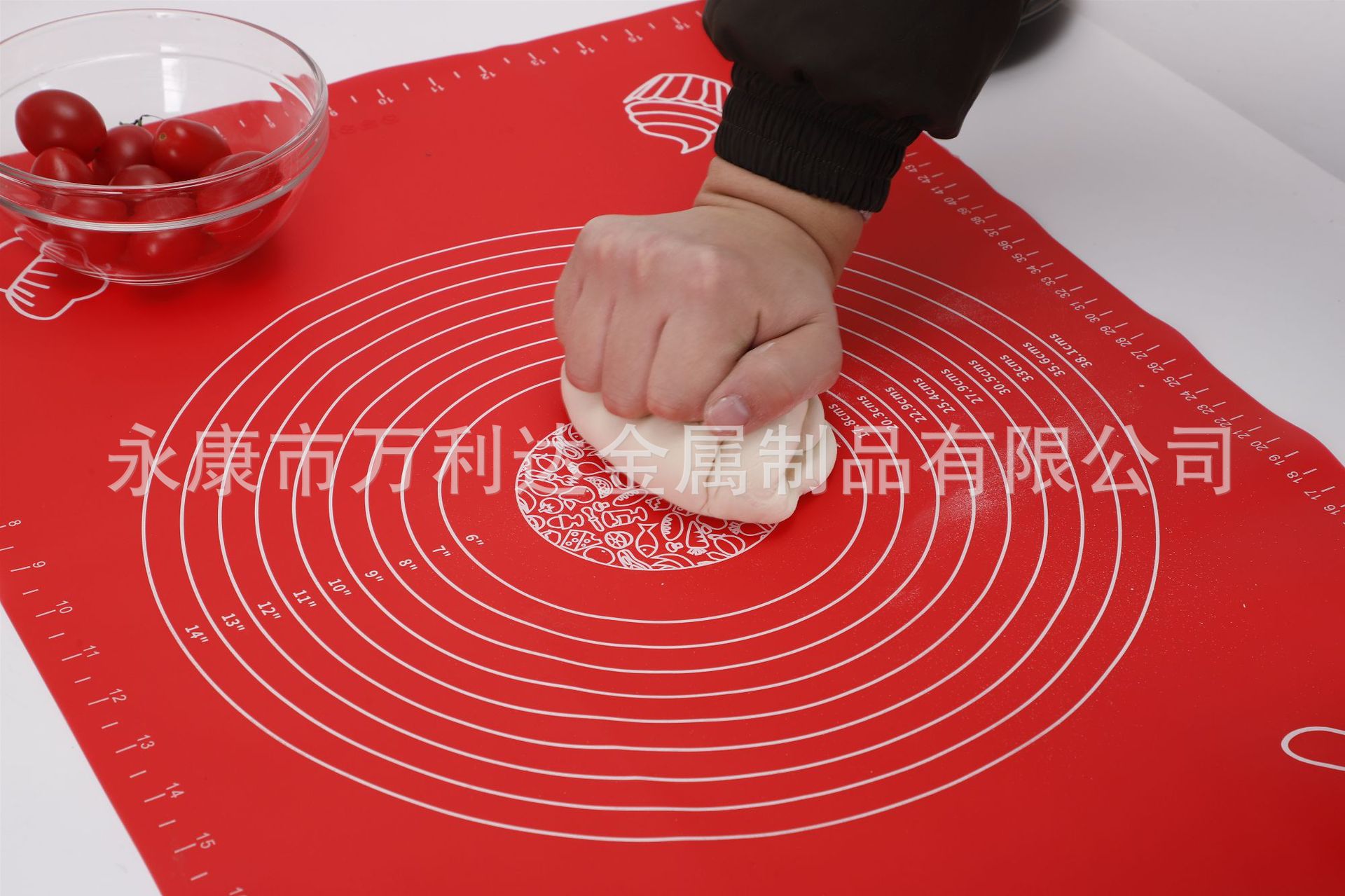 Kitchen Baking Dough Kneading Non-Slip High Temperature Resistant with Scale Dough Rolling Pad Silicone Dough Kneading Stall Direct Supply