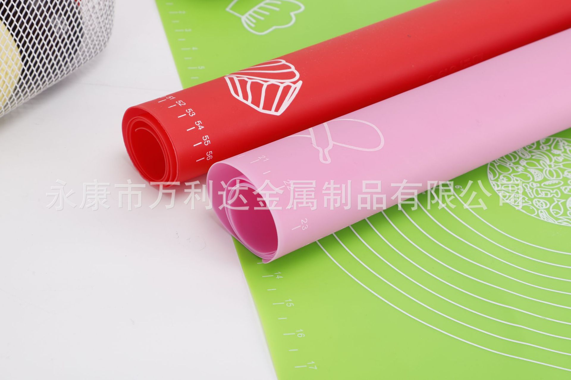 Kitchen Baking Dough Kneading Non-Slip High Temperature Resistant with Scale Dough Rolling Pad Silicone Dough Kneading Stall Direct Supply