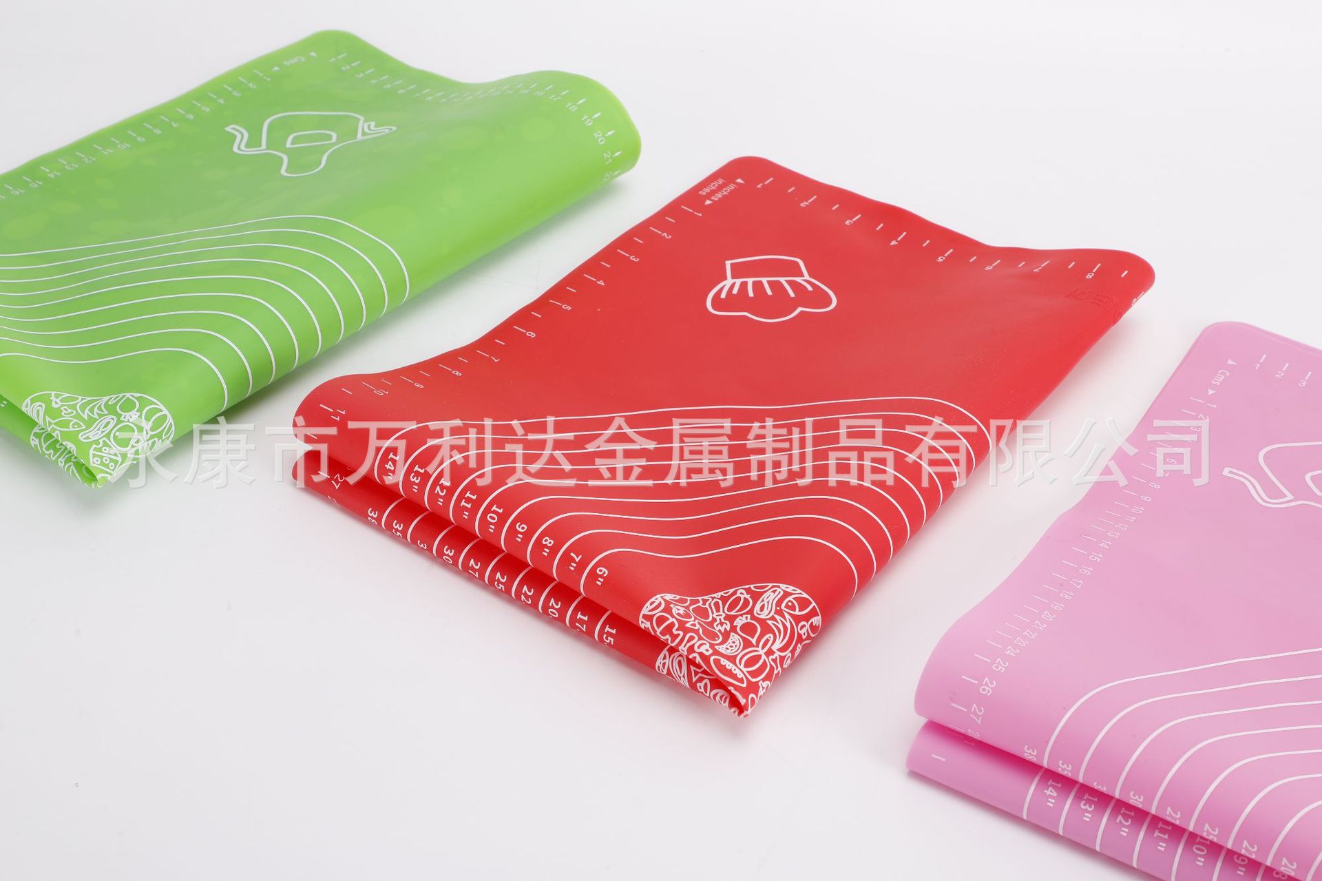 Kitchen Baking Dough Kneading Non-Slip High Temperature Resistant with Scale Dough Rolling Pad Silicone Dough Kneading Stall Direct Supply